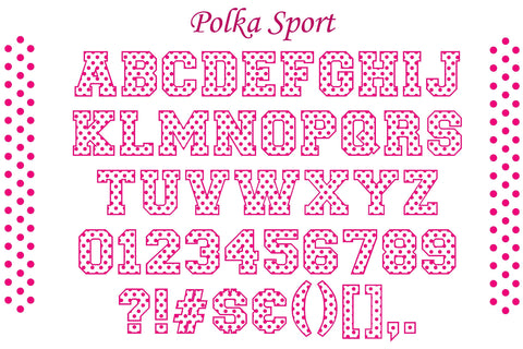 Polka Dot Sport Font Font CreativeStudioTM 