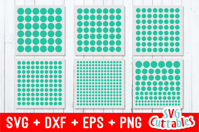 Polka Dots Circles SVG Svg Cuttables 