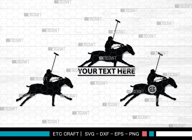 Polo Horse Monogram, Polo Horse Silhouette, Polo Horse SVG, Riding Horse Svg, Cowboy Svg, Cowboy Horse Svg, Running Horse Svg, SB00305 SVG ETC Craft 