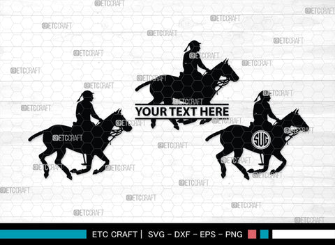 Polo Horse Monogram, Polo Horse Silhouette, Polo Horse SVG, Riding Horse Svg, Cowboy Svg, Cowboy Horse Svg, Running Horse Svg, SB00305 SVG ETC Craft 