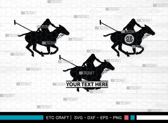 Polo Horse Monogram, Polo Horse Silhouette, Polo Horse SVG, Riding Horse Svg, Cowboy Svg, Cowboy Horse Svg, Running Horse Svg, SB00305 SVG ETC Craft 