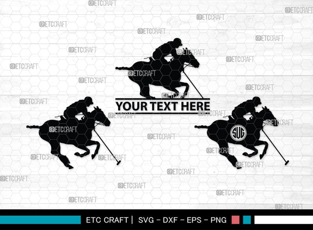 Polo Horse Monogram, Polo Horse Silhouette, Polo Horse SVG, Riding Horse Svg, Cowboy Svg, Cowboy Horse Svg, Running Horse Svg, SB00305 SVG ETC Craft 