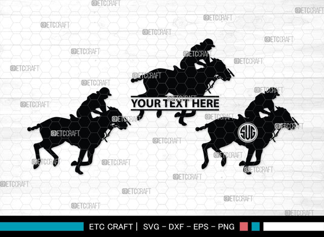 Polo Horse Monogram, Polo Horse Silhouette, Polo Horse SVG, Riding Horse Svg, Cowboy Svg, Cowboy Horse Svg, Running Horse Svg, SB00305 SVG ETC Craft 
