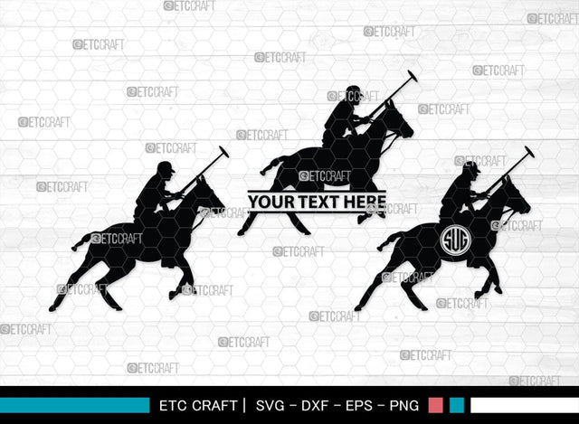 Polo Horse Monogram, Polo Horse Silhouette, Polo Horse SVG, Riding Horse Svg, Cowboy Svg, Cowboy Horse Svg, Running Horse Svg, SB00305 SVG ETC Craft 