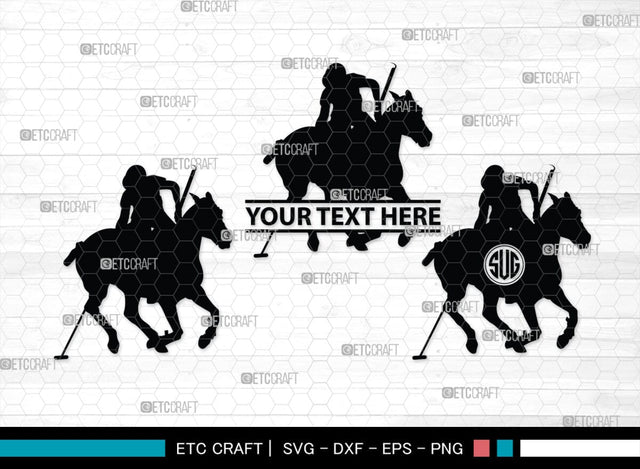 Polo Horse Monogram, Polo Horse Silhouette, Polo Horse SVG, Riding Horse Svg, Cowboy Svg, Cowboy Horse Svg, Running Horse Svg, SB00305 SVG ETC Craft 