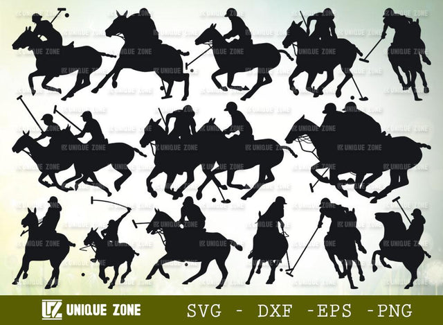 Polo Horse SVG Bundle | Riding Horse Svg | Horse Svg | Racing Horse Svg | Cowboy Horse Svg SVG Unique Zone 