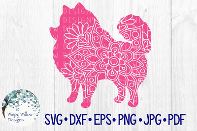 Pomeranian | Dog Mandala SVG Wispy Willow Designs 