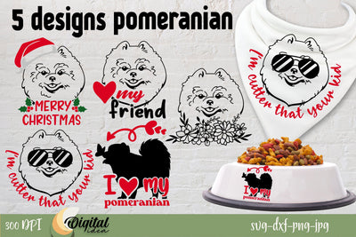 Pomeranian | Dog SVG Bundle | Dog Silhouette SVG Evgenyia Guschina 