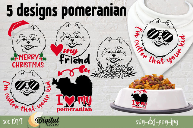 Pomeranian | Dog SVG Bundle | Dog Silhouette SVG Evgenyia Guschina 