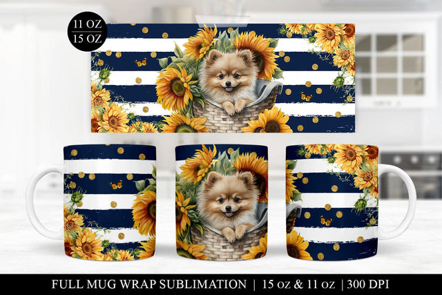 Pomeranian Mug Press Sublimation Design PNG File Sublimation BijouBay 