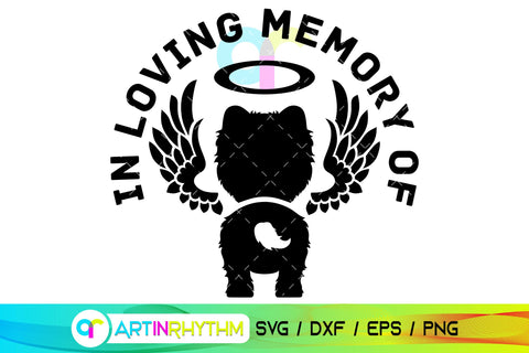 Pomeranian Pet Dog Memorial SVG SVG Artinrhythm shop 