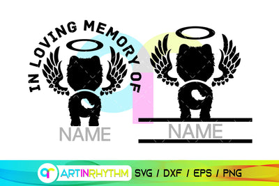 Pomeranian Pet Dog Memorial SVG SVG Artinrhythm shop 