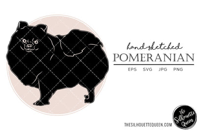 Pomeranian Sketch SVG Loveleen Kaur 