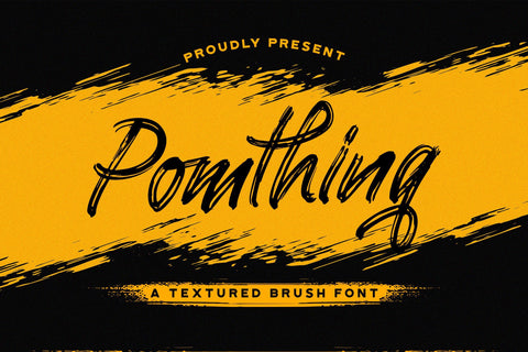 Pomthinq - Brush Script Font Font StringLabs 