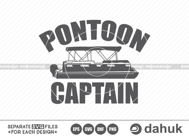 Pontoon Captain SVG, Pontoon Boat SVG, Boat svg, lake, svg vector, clipartlook, Cut file, for silhouette, svg, eps, dxf, png, clipart SVG dahukdesign 