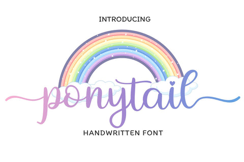 Ponytail Font letterbeary 
