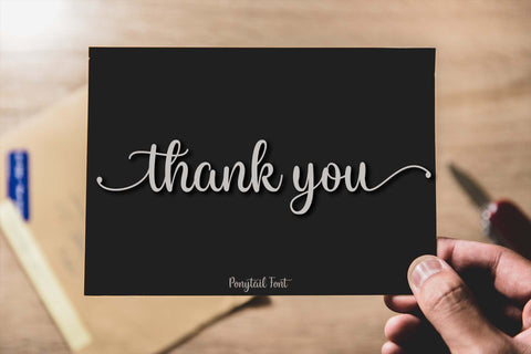 Ponytails Font love script 