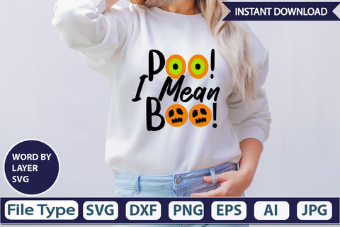 Poo! I Mean Boo! SVG Cut File SVG DesignPlante 503 