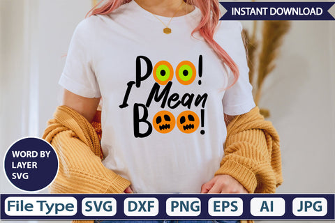Poo! I Mean Boo! SVG Cut File SVG DesignPlante 503 
