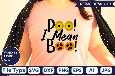 Poo! I Mean Boo! SVG Cut File SVG DesignPlante 503 