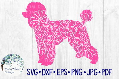 Poodle | Dog Mandala SVG Wispy Willow Designs 