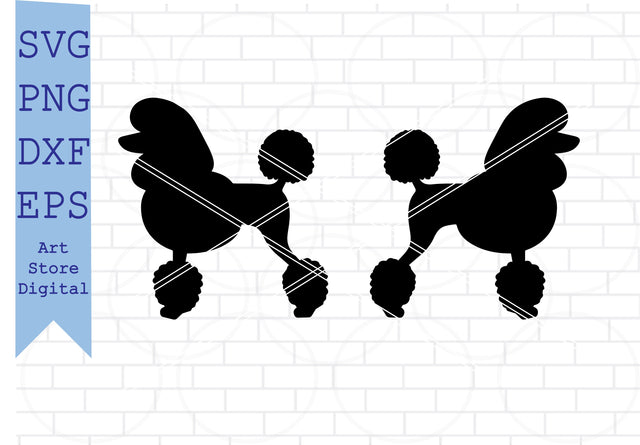 Poodle Dog Silhouette, Poodle Svg, Poodle Vector, I Love My Poodle Svg SVG Artstoredigital 