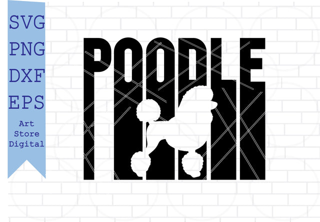 Poodle Dog Silhouette Svg, Poodle Svg, I Love My Poodle Svg SVG Artstoredigital 