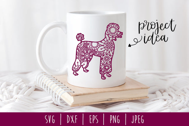 Poodle Mandala Zentangle SVG SavoringSurprises 