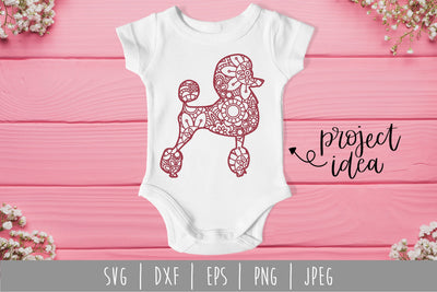 Poodle Mandala Zentangle SVG SavoringSurprises 