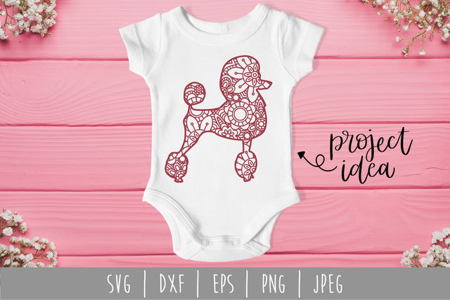 Poodle Mandala Zentangle SVG SavoringSurprises 