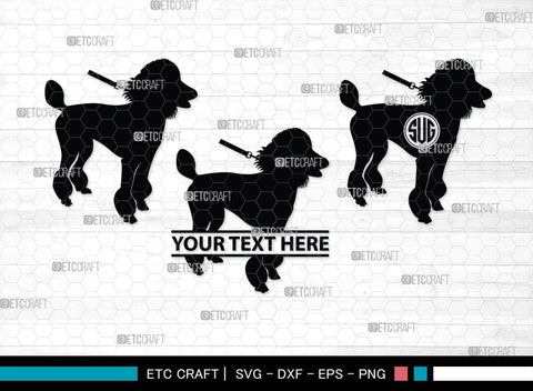 Poodle Monogram, Poodle Silhouette, Poodle SVG, Poodle, Poodle Dog Svg, Dog Svg, Pet Dog Svg, SB00306 SVG ETC Craft 