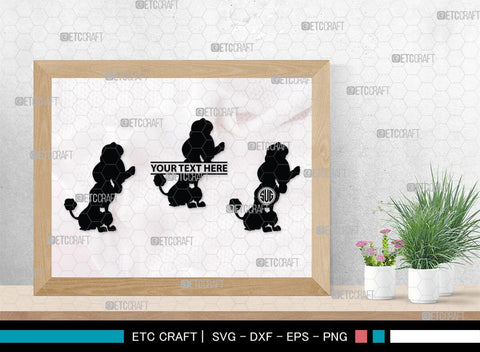 Poodle Monogram, Poodle Silhouette, Poodle SVG, Poodle, Poodle Dog Svg, Dog Svg, Pet Dog Svg, SB00306 SVG ETC Craft 