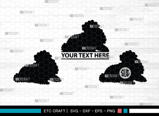 Poodle Monogram, Poodle Silhouette, Poodle SVG, Poodle, Poodle Dog Svg, Dog Svg, Pet Dog Svg, SB00306 SVG ETC Craft 