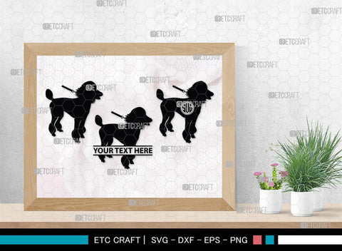 Poodle Monogram, Poodle Silhouette, Poodle SVG, Poodle, Poodle Dog Svg, Dog Svg, Pet Dog Svg, SB00306 SVG ETC Craft 