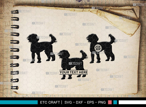 Poodle Monogram, Poodle Silhouette, Poodle SVG, Poodle, Poodle Dog Svg, Dog Svg, Pet Dog Svg, SB00306 SVG ETC Craft 
