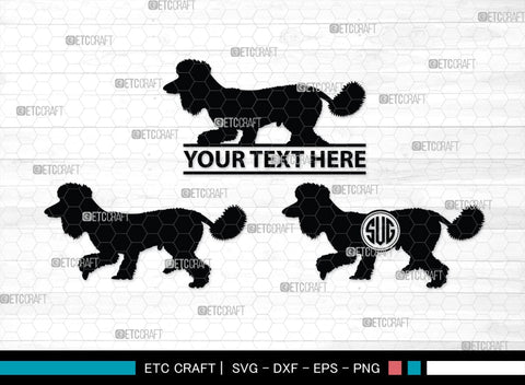 Poodle Monogram, Poodle Silhouette, Poodle SVG, Poodle, Poodle Dog Svg, Dog Svg, Pet Dog Svg, SB00306 SVG ETC Craft 