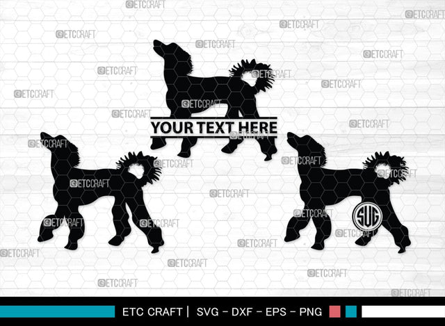 Poodle Monogram, Poodle Silhouette, Poodle SVG, Poodle, Poodle Dog Svg, Dog Svg, Pet Dog Svg, SB00306 SVG ETC Craft 