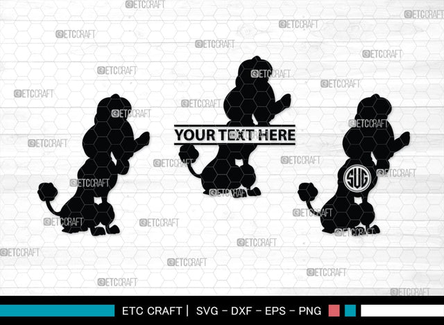 Poodle Monogram, Poodle Silhouette, Poodle SVG, Poodle, Poodle Dog Svg, Dog Svg, Pet Dog Svg, SB00306 SVG ETC Craft 