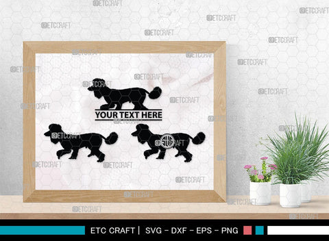 Poodle Monogram, Poodle Silhouette, Poodle SVG, Poodle, Poodle Dog Svg, Dog Svg, Pet Dog Svg, SB00306 SVG ETC Craft 