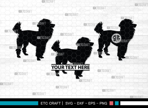 Poodle Monogram, Poodle Silhouette, Poodle SVG, Poodle, Poodle Dog Svg, Dog Svg, Pet Dog Svg, SB00306 SVG ETC Craft 