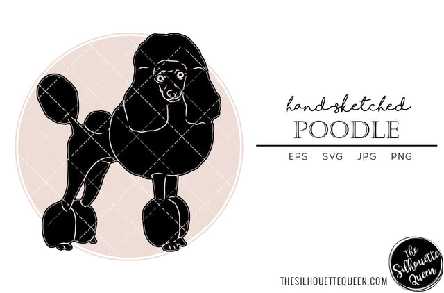 Poodle Sketch SVG Loveleen Kaur 