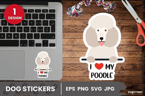 Poodle Sticker SVG | Printable | Digital planner SVG SvgOcean 