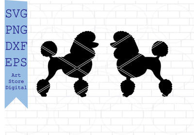 Poodle Svg, Poodle Dog Silhouette, Poodle Vector, I Love My Poodle Svg SVG Artstoredigital 