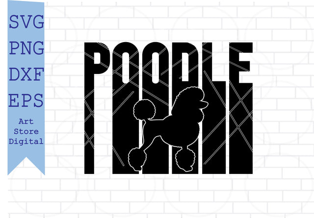 Poodle Svg, Poodle Dog Silhouette Svg, I Love My Poodle svg SVG Artstoredigital 