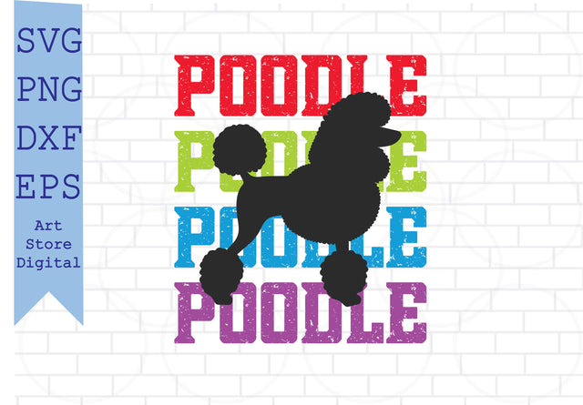 Poodle Svg, Poodle Vector, Poodle PNG, Poodle Silhouette SVG Artstoredigital 