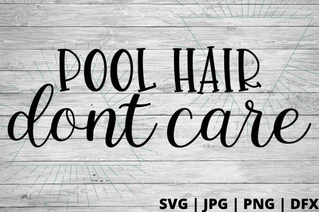 Pool hair don't care SVG Good Morning Chaos 