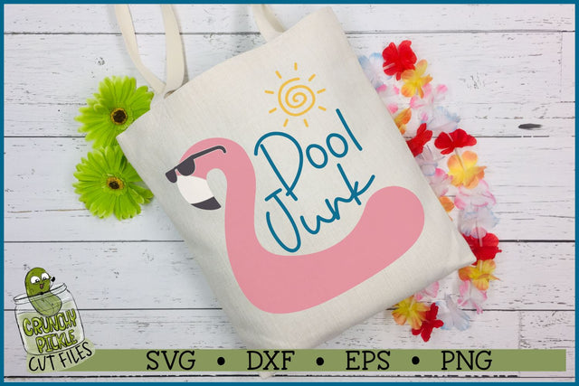 Pool Junk Flamingo SVG SVG Crunchy Pickle 