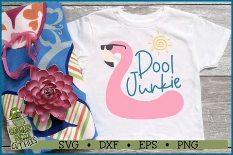 Pool Junkie Flamingo SVG File SVG Crunchy Pickle 
