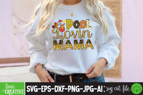 Pool Lovin Mama Sublimation PNG Sublimation Insomnia Std 