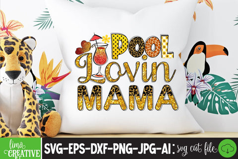 Pool Lovin Mama Sublimation PNG Sublimation Insomnia Std 